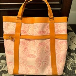Adorable vintage Versace tote, pristine condition with tags